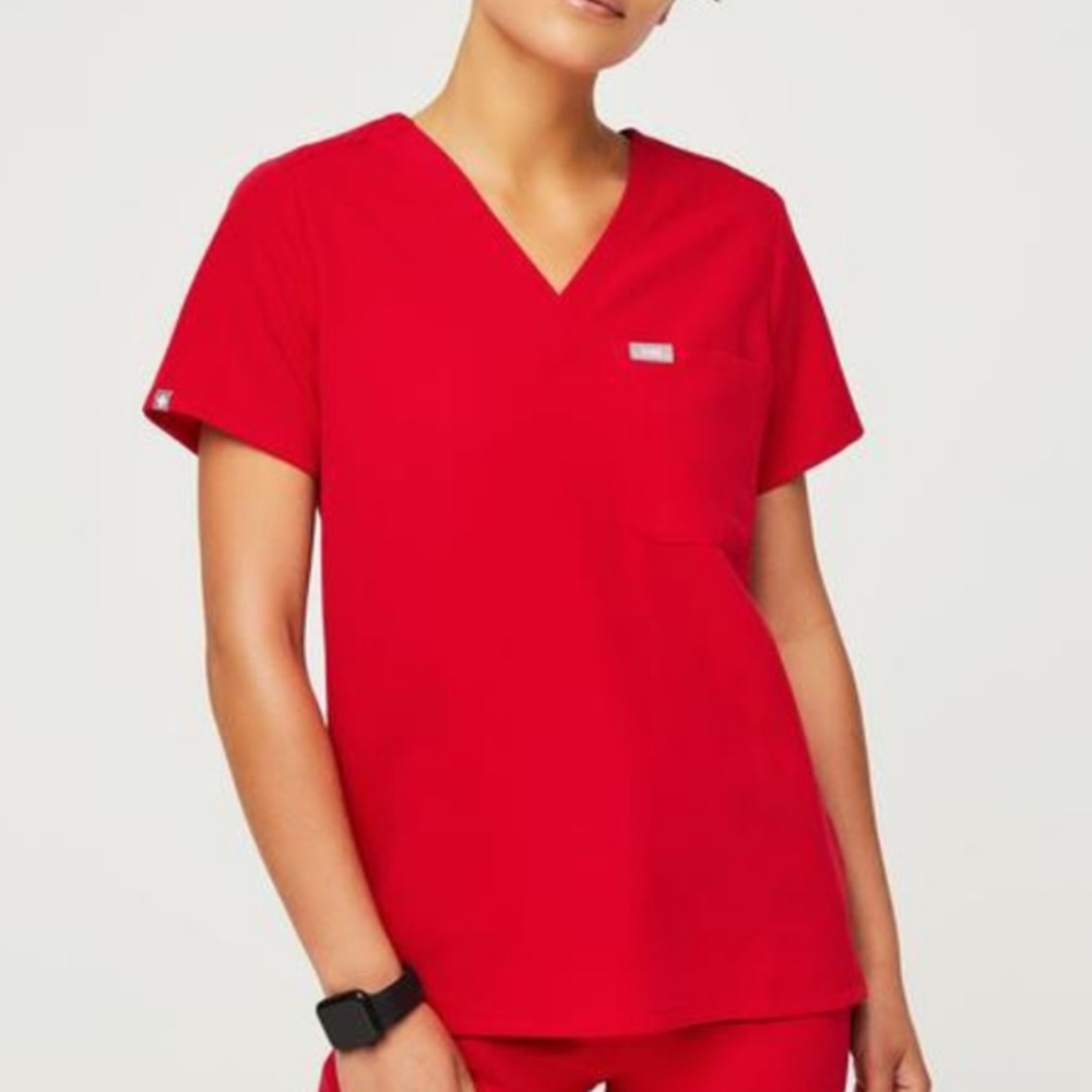 FIGS Red Scrub Set Limited Edition